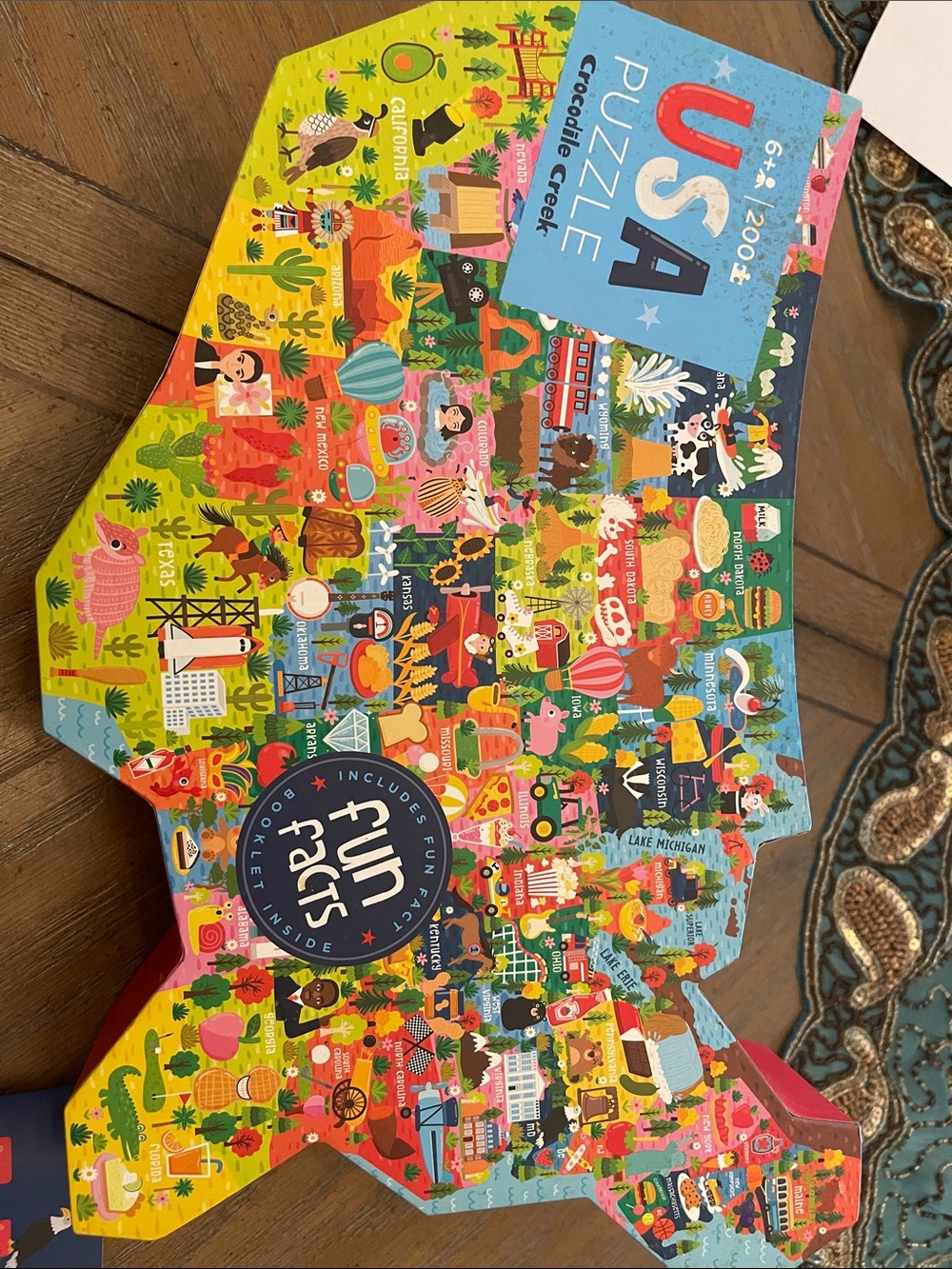 USA Map 200 piece Puzzle
